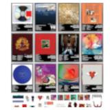 unique america 12 Pcs | Posters, Album Cover Posters, MusicPosters, Album Covers For Wall Decor, Kanye West Poster 12x16" Total 12 Kanye Poster & 25 Stickers Black Design Unframed