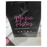 unique america 12 Pcs | Posters, Album Cover Posters, MusicPosters, Album Covers For Wall Decor, Kanye West Poster 12x16" Total 12 Kanye Poster & 25 Stickers Black Design Unframed