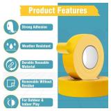 HolderProf Pickleball Tape for Outdoor Court, 2in x 300FT Temporary Pickleball Court Lines, Court Marking Kit for Pickleball, Basketball, Badminton