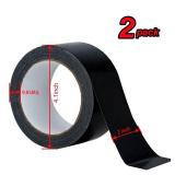 XUXU 2 Pack Black Duct Tape Heavy Duty Waterproof, Strong Adhesive Duct Tape Bulk for Indoor Outdoor Repairs, 40 Yards x 2 Inch Total