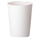 UUJOLY Small Trash Can Wastebasket Garbage Can Container Bins for Bathrooms, Laundry Room, Kitchens, Offices, Kids Rooms, Dorms (White)