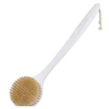 OWIIZI Back Scrubber for Shower with Natural Bristles Anti Slip Bath Brushes Long Handle Antiskid Shower Body Scrubber for Wet or Dry Exfoliating Back Scrub Deep Cleanse