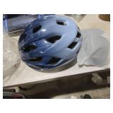 BOTHLIKE Bike Helmet Adult for Men Fit 22.8\"- 24.4 \", Lightweight Bicycle Helmet with LED Light & Magnetic Goggles, USB Charging Cable Included, Cycling Helmet for Adult, Blue