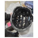 BOTHLIKE Bike Helmet Adult for Men Fit 22.8\"- 24.4 \", Lightweight Bicycle Helmet with LED Light & Magnetic Goggles, USB Charging Cable Included, Cycling Helmet for Adult, Blue