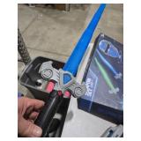 SANCO Light Up Sword Set for Kids - Includes Blue Power Swords with FX Sound(Motion Sensitive), Toy Gun & Mask, Glowing Toys for Halloween Cosplay Parties, Christmas Birthday Gifts for Boys & Girls