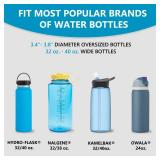 SEVEN SPARTA 2 Pack Car Cup Holder Expander Organizer Adjustable Base, Compatible with Yeti 20/26/30 oz, Hydro Flasks 32/40oz, Nalgenes 30/32/38/48 oz, Other Bottles in 3.4\"-3.8\" (Silver)