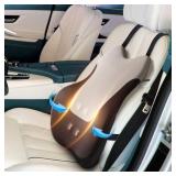 Lumbar Support Pillow for Office Chair Car, Gaming Chair Lower Back Pain Relief Memory Foam Cushion with 3D Soft Cover Enhance Your Driving Comfort Ergonomic Orthopedic Car Back Rest,Stocking Stuffers