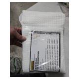 Barossa Design RV Shower Curtain Waffle Weave 60 x 64 Inches for Travel Trailer and Camper - 230GSM Heavy Fabric, Water Repellent, Washable, White, 60x64