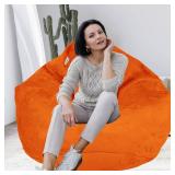 Delmach Bean Bag Stuffed Animal Storage Chair Cover (No Filler) for Kids and Adults. Extra Large Bird