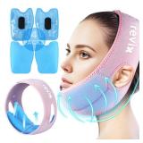 REVIX Wisdom Tooth Ice Pack Wrap with 3D Sewing Design Face Ice Wrap for Jaw, TMJ, Oral Discomfort, Teeth Removal and Dental Implants, Super Snug Fit with 4 Hot Cold Packs Reusable, Pink