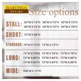 Barossa Design Waterproof Fabric Shower Curtain or Liner Microfiber - Soft Cloth & Hotel Quality, Machine Washable White Shower Curtain Liner for Bath Tub, 72x72 Inches