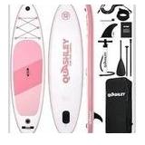 Quashley Inflatable Stand Up Paddle Board,10-11ft Inflatable Paddleboards 32/34 Inch Wide,All Around SUP for Beginners with Lightweight Paddle,Hand Pump,Backpack,Leash,Durable & Portable iSUP Board