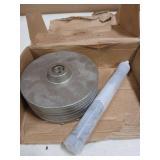 6" Concrete Hole Saw, 152mm Tungsten Steel Core Bit for Cinder Block, Brick, Rock, Plank Walls for Pipes or mini Split Lines, with SDS Plus Shank and 2 Center Positioning Drill Bits.