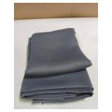 Simplebrand Ava Grey Short Blackout Curtains for Bedroom 45 Inches Long 2 Panels Set, Solid Thermal Insulated, Energy Saving Window Treatment Curtains Blackout Drapes, W40 x L45 Inch, Grey