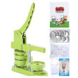 Happizza Button Maker Machine 58mm - (3rd Gen) Installation-Free 58mm(2.25in) DIY Pin Badge Button Maker Press Machine Badge Punch Press with Free 100pcs Button Parts&Pictures&Circle Cutter&Magic Book