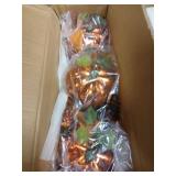 Fall Table Centerpiece with 3 Harvest Pumpkins, Lighted with Timer for Thanksgiving Table Decorations Centerpieces, Autumn Home Decor Battery Operated, 28 Inches