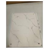 Plentio Stone Drying Mat for Kitchen Counter with Non-Slip Stainless Steel Feet, Quick Drying Diatomaceous Dish Racks for Dishes, Bottles and more, 15.7"(L)x11.8"(W), Ivory Marble