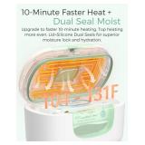 Momcozy New Baby Wipe Warmer, 100pcs Larger Capacity Wipe Dispenser, 10-Min Fast Heating with 4 Temperature Modes, Innovative Spring Design, Silicone & Top Seals,Quick Even Heating, 3-Level Nightlight