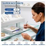 Gram Scale Small Digital Food Scale, 500g by 0.01Gram/0.001Ounce, Accurate Weighting, MEIYA Multifunction Kitchen Scale for Jewelry/Baking/Soap, 9 Units, Tare Function, LCD Display, Including Battery