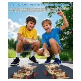 Poraxy STEM Kits for Kids 8-10, STEM Toys for Boys Ages 8-13, Remote Control Car, Wooden 3D Puzzles 8-12 Science Projects Building Model, Birthday Gifts for 8 9 10 11 12 13 14 Year Old Teen Boys Girls