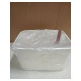 Aikolesa Picnic Basket, Garden Harvest Basket, Multi-Functional Weave Basket for Kitchen Garden Picnic Cabinet Bike White