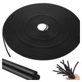 Frienda Backer Rod Foam Rubber Caulk Saver Concrete Expansion Joint Filler Weather Strip Seal for Gaps and Joints (Black,1/8 Inch x 100 ft)