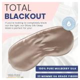 Blissy Silk Sleep Mask - Eye Sleeping Mask for Women & Men for Total Blackout - 100% Pure Mulberry Silk, 22 Momme 6a Fibers - Blindfold Sleep Mask Side Sleeper Eye Cover (Champagne)