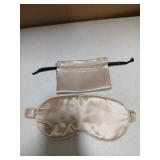 Blissy Silk Sleep Mask - Eye Sleeping Mask for Women & Men for Total Blackout - 100% Pure Mulberry Silk, 22 Momme 6a Fibers - Blindfold Sleep Mask Side Sleeper Eye Cover (Champagne)