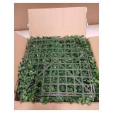 NETAP Artificial Grass Wall Panels Backdrop,10"x 10"(12Pcs) Faux Boxwood Panels for Outdoor Indoor Green Wall Decor,Party Wedding Garden Fence Decorations