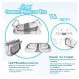 BEBELEH Collapsible Baby Bathtub with Thermometer Bathtub + Baby tub Sling + Newborn Sling Baby Bathtub Newborn to Toddler 0-24 Months The Ultimate Baby Bath Tub! (with Thermometer,Gray)