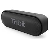 Tribit XSound Go Bluetooth Speaker, 16W Portable Wireless Speaker with Loud Sound, 24H Playtime, IPX7 Waterproof, Custom EQ, XBass, BT5.3, TWS Pairing, Type-C, Outdoor/Home/Travel/Beach/Shower (Black)