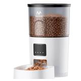 IMIPAW Automatic Cat Feeder - 3L Pet Dry Food Dispenser with Timed Programmable Portion Control, Dual Power Backup, Easy Set Up, 10 Meals Per Day for Cats and Puppies