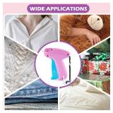 Stitch Gun for Clothes, Stitchy Quick Clothing Fixer, Micro Tagging Gun for Clothing, Mini Sticky Sewing Gun, Stichy Fix Gun, Includes 6 Needles, 1 Scissors, 2000 Black & 2000 White Fasteners