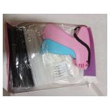 Stitch Gun for Clothes, Stitchy Quick Clothing Fixer, Micro Tagging Gun for Clothing, Mini Sticky Sewing Gun, Stichy Fix Gun, Includes 6 Needles, 1 Scissors, 2000 Black & 2000 White Fasteners