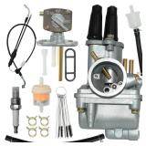 JDLLONG PW80 Carburetor For Yamaha PW 80 Y-Zinger Bike 1985-2006 Carb with Throttle Cable and Fuel Petcock Switch