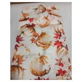 QIONG MENG Fall Table Runner Pumpkin Seasonal Autumn Burlap Table Decoration Holiday Home Party Kitchen Dining Table Supplies 13x48 Inch