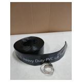 Heavy Duty Discharge Hose PVC Lay Flat Water Tubing with Clamps 1-1/2in ID x 50ft