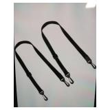 Adjustable Straps with Swivel Clips 2pk Black