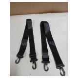 Adjustable Straps with Swivel Clips 2pk Black