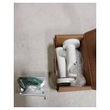 Ivilon Ceiling or Wall Mount Curtain Rod Brackets Holders for Curtain Rods of 7/8 and 1 Inch Diameter. Set of 2. Color White