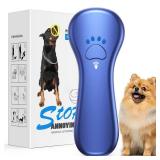 Ahwhg New Anti Barking Device,Dog Barking Control Devices,Rechargeable Ultrasonic Dog Bark Deterrent up to 16.4 Ft Effective Control Range Safe for Human & Dogs Portable Indoor & Outdoor(Blue)