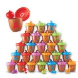 Learning Resources Alphabet Acorns Activity Set - ABC Puzzle, Preschool Learning Activities, Speech Therapy Materials, Manipulatives For Preschoolers, Fine Motor Skills
