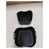 BYKITCHEN Small Silicone Air Fryer Liners for 1.5 to 3 QT Airfryer, 5.5in Mini Reusable Airfryer Silicone Liner, Compatible with CHEFMAN 2 Quart, Cosori 2.1QT, Dash 2.6Qt, Instant Vortex 2QT Air Fryer