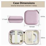 Linpr Charger Case for Macbook, Portable Tech Electronic Organizer Bag, Travel Storage Pouch for Laptop Accessories, MacBook Power Adapter, Charging Cords, USB Drives, Power Bank (Purple, M)