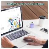 White Noise Machine Babelio Mini Sound Machine for Adults Kids Baby | 15 Non-looping Sounds | Timer | Easy to Pocket and Travel - Purple