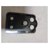 SiHPuoy 1 Pack Camera Lens Protector for iPhone 17 Pro Max Accessories, Metal Aluminum Alloy Tempered Glass Camera Protector, [Military Grade Shatterproof] [Case Friendly]-Black