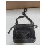 Womens Small Denim Shoulder Crossbody Bag Canvas Bucket Tote Bag Drawstring Lightweight Phone Purse Handbags