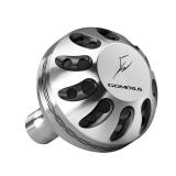 GOMEXUS Power Knob Compatible for Shimano Stradic FL, Daiwa Exist LT, 10 15 Saltiga 3500-4000, Daiwa Procyon AL LT, Saltiga Bay, 41mm Silver Black