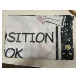 HunnmingRe Composition Notebook for Back to School Classroom Decor First Day of School Door Cover Welcome Banner for Back to School Composition Notebook Wall Door Decor Porch Sign for Classroom