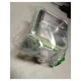 kathson Crate Dog Bowl, Removable Stainless Steel Hanging Pet Kennel Cage Bowl Food & Water Feeder Coop Cup for Puppy, Cat, Rabbit, Guinea Pigs 2pcs Small Square(Blue, Green)